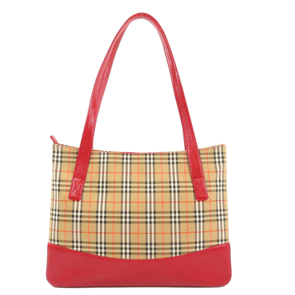 Burberry Canvas Nova Check Bag Tote
